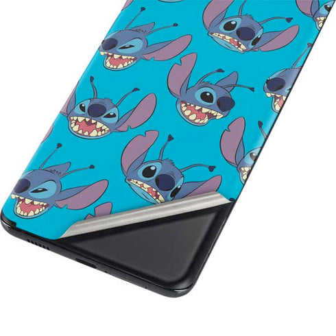 Disney Lilo and Stitch Face Expression Pattern Galaxy S21 Ultra 5G Skin